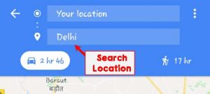 Google मानचित्र में स्थान खोजें