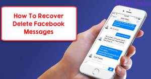 Recover Facebook delete message